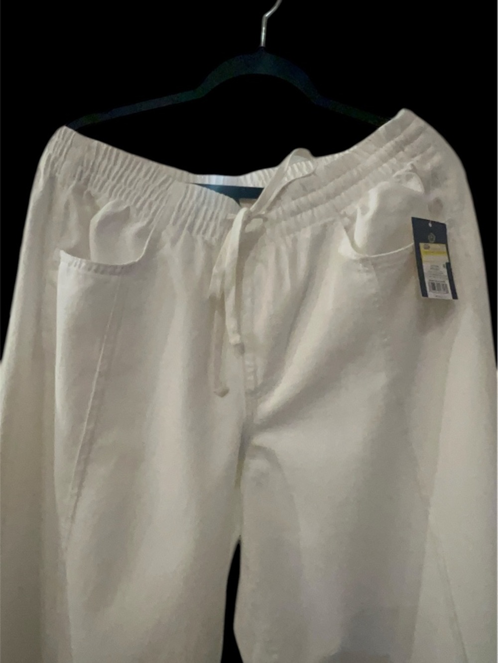 Universal Thread White Flare Drawstring Pants - Picture 2 of 4